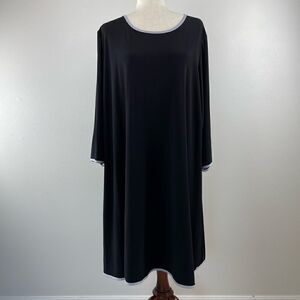 Tiana B. Black Midi Dress Size 3X EUC